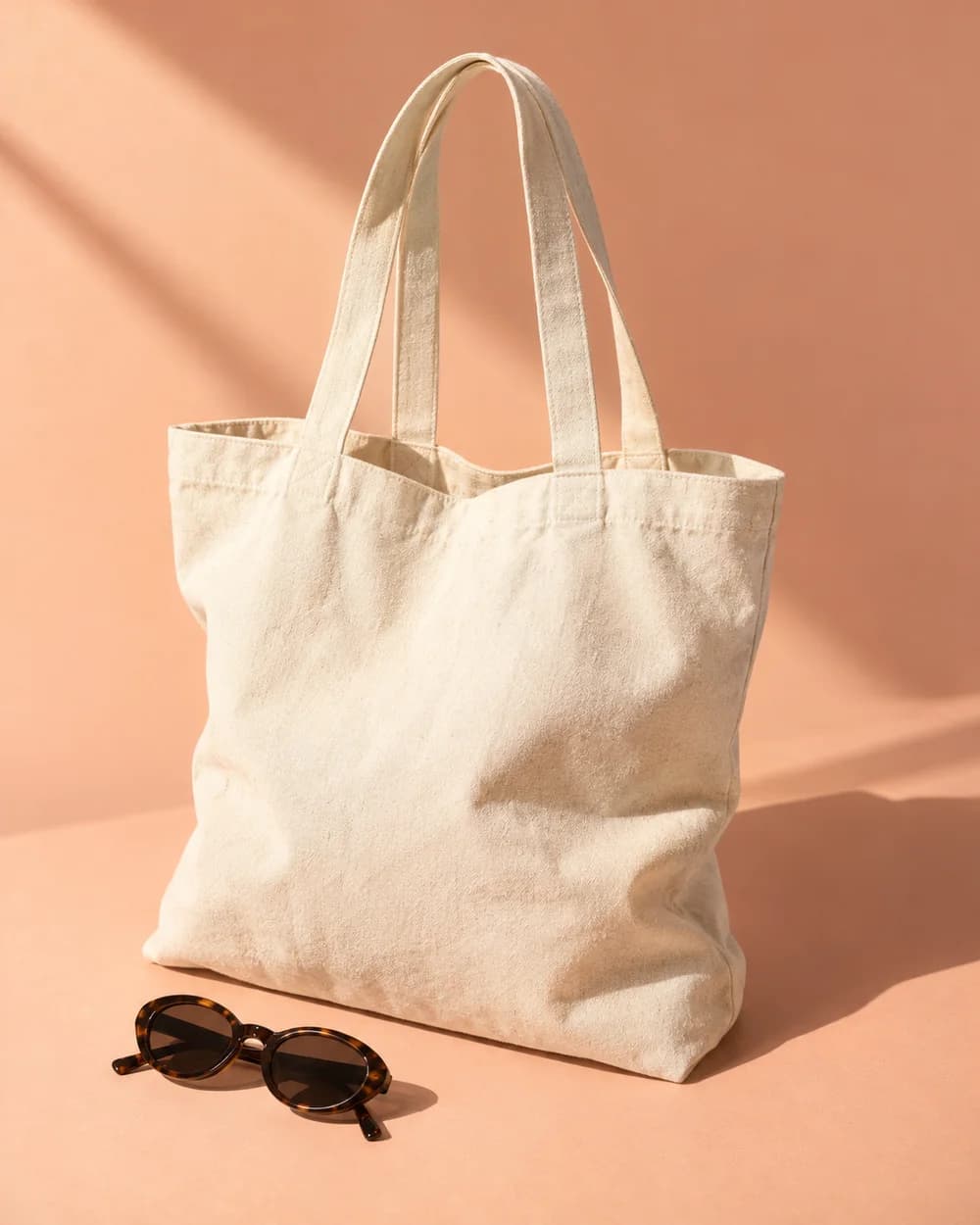 Bolso y accesorios en una escena de producto